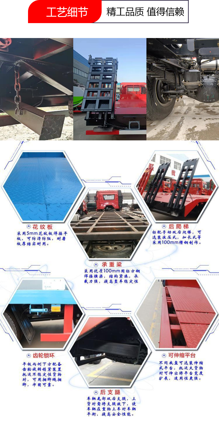 國六東風(fēng)福瑞卡單橋平板運(yùn)輸車