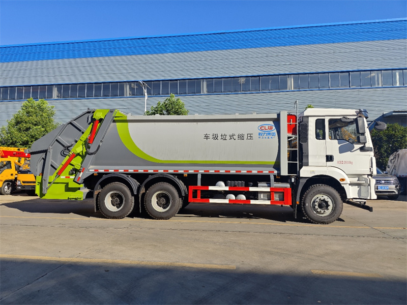 國(guó)六18立方陜汽德龍后雙橋 壓縮垃圾車(chē)