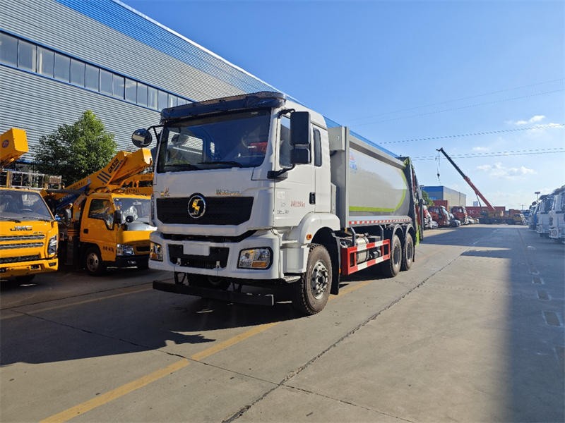 國(guó)六18立方陜汽德龍后雙橋 壓縮垃圾車(chē)